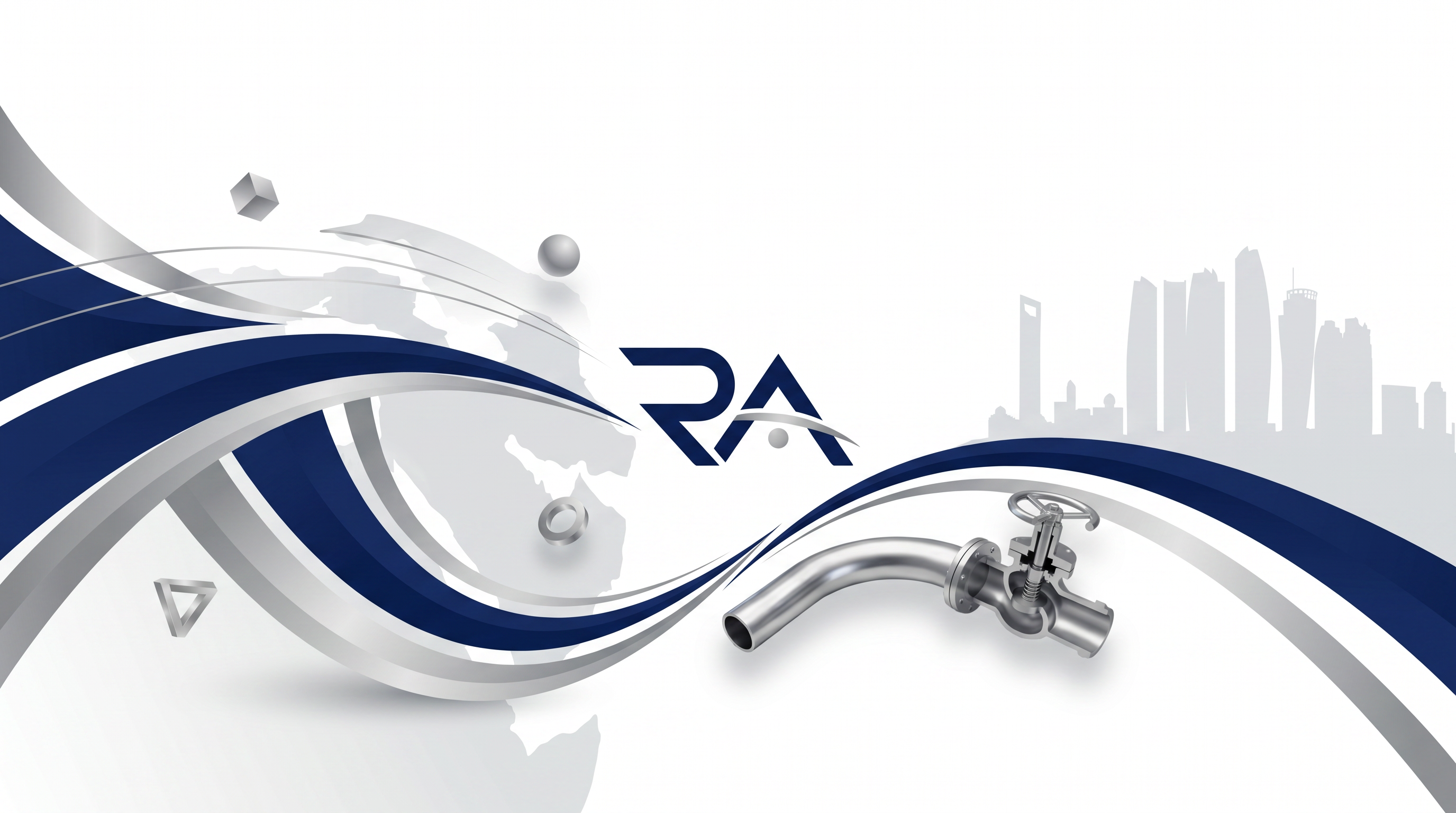 Premium abstract industrial visual representing global trade and UAE market access